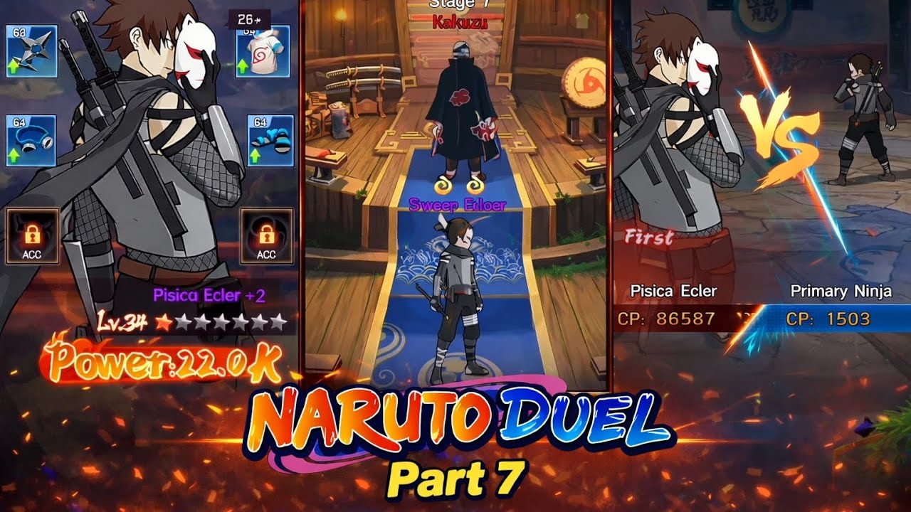 Naruto Duel - Power Up, Ninja Trail, Arena