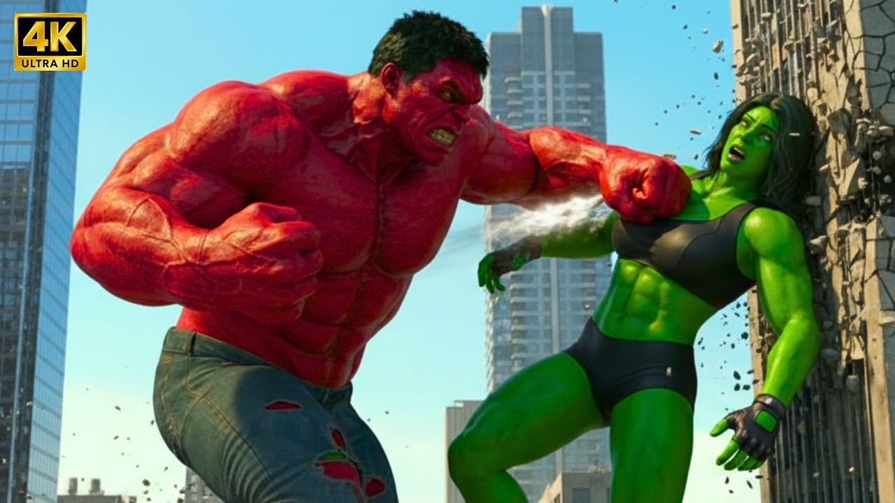 Crimson Red Giant Monster 🆚 Green Emerald Fury Titan | WHO WILL PREVAIL? | Full CGI Arena Battle