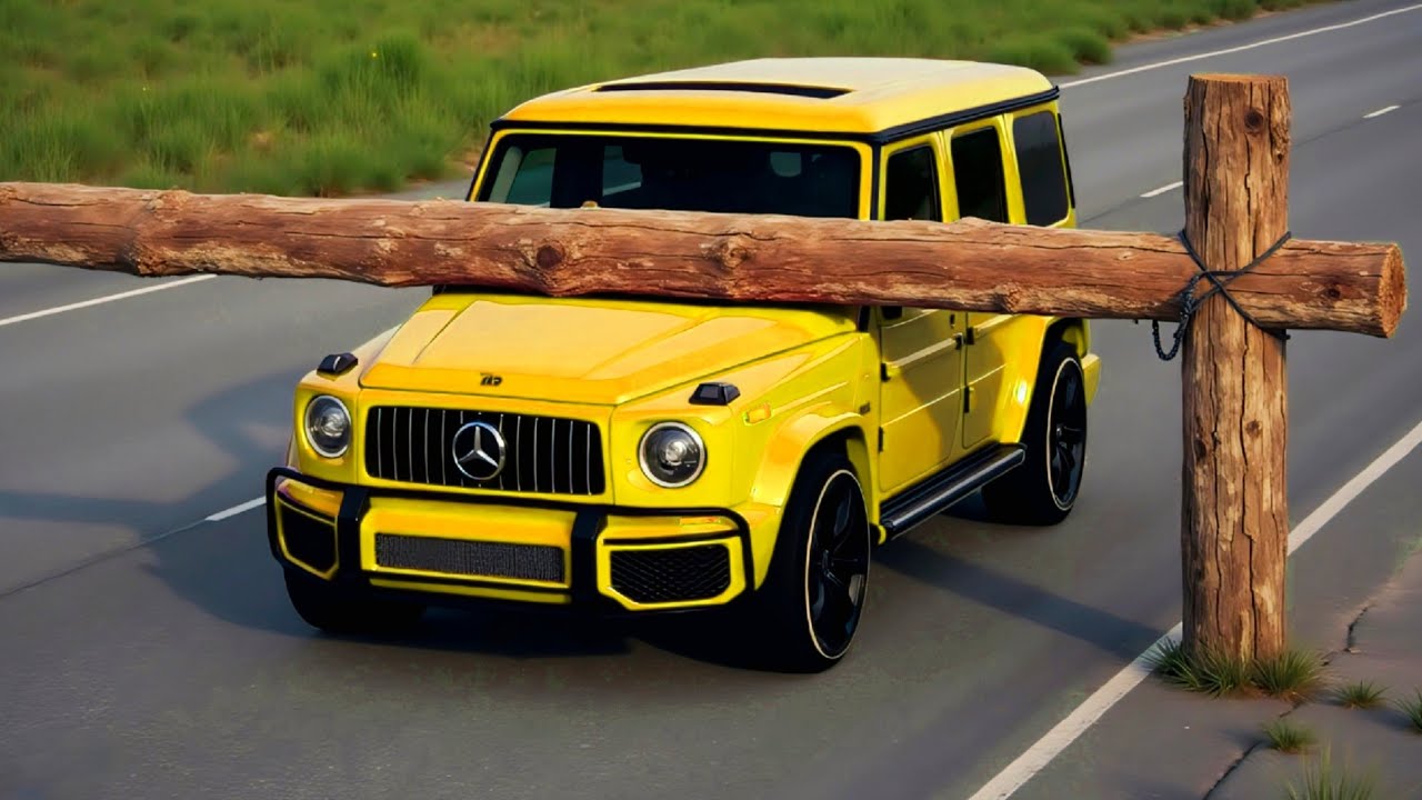 Cars vs Logs Trap Challenge #6 in BeamNG Drive!