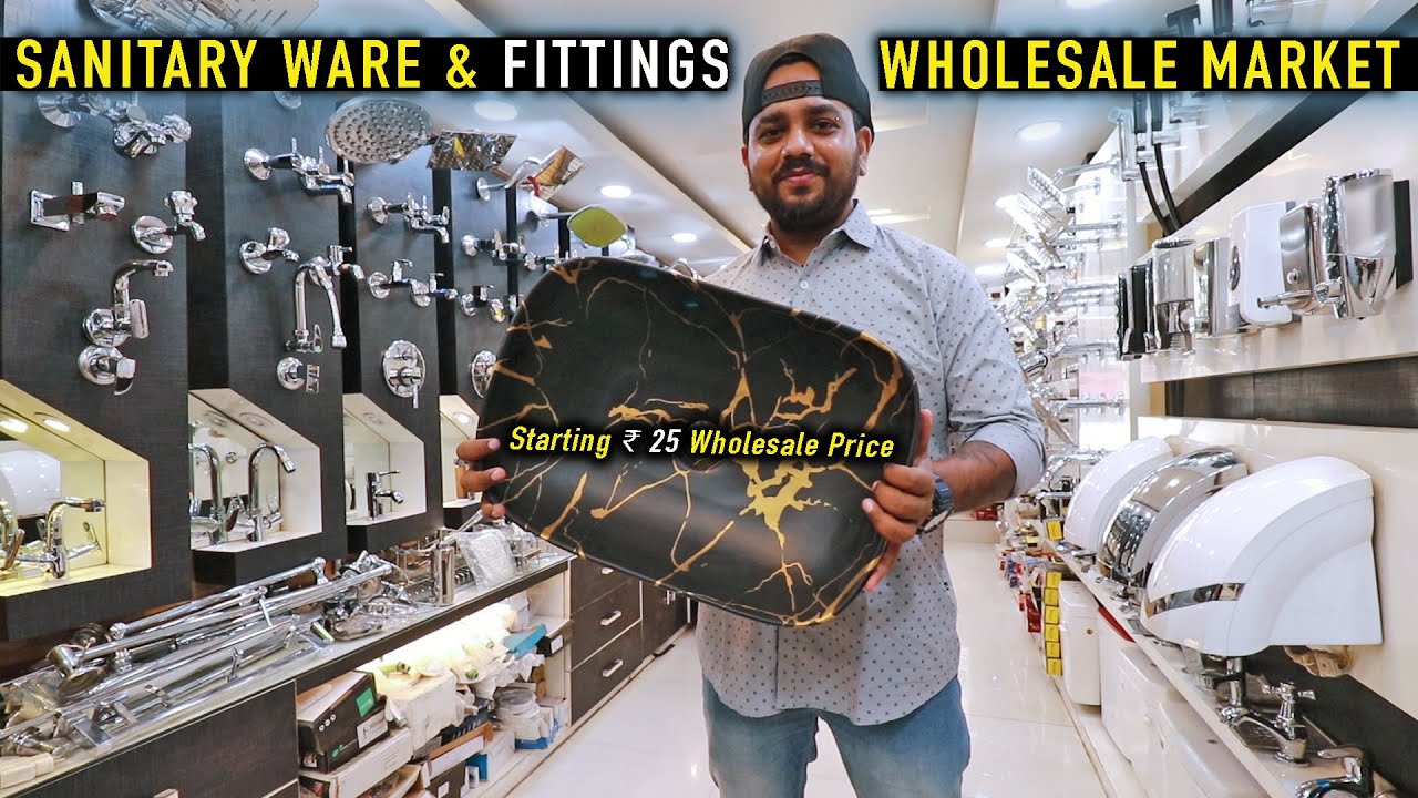 Bath Fittings At Wholesale Price || Hardware Manufacturers || Sanitary Wholesale Market Chawri Bazar