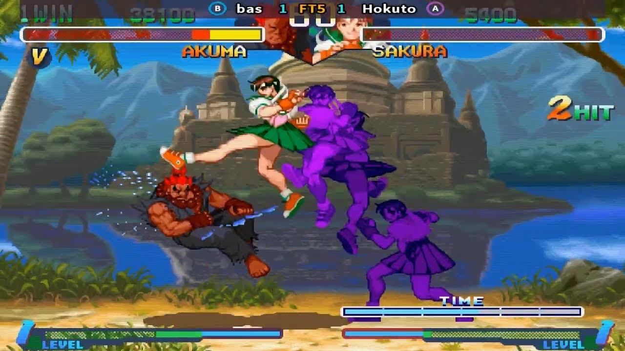 Fightcade 👊 Street Fighter Alpha 2 👊🏾 Bas 🇯🇵 Vs Hokuto 🇲🇽 FT5 👊