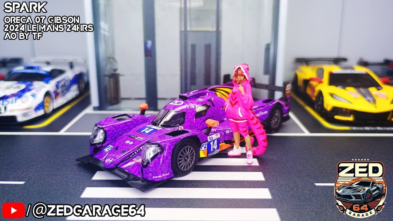 Spark 1/64: Oreca 07 - Gibson - 2024 Le mans 24H - Ao By TF #14 