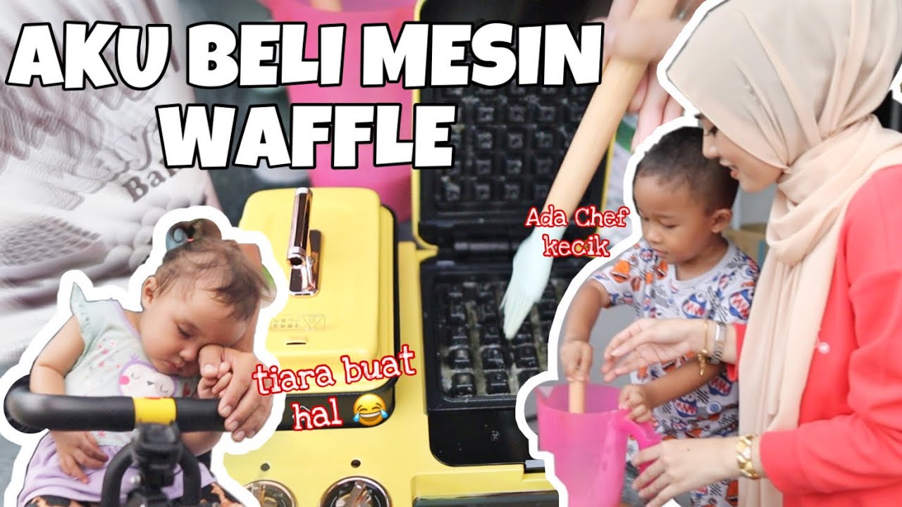 AKU BELI MESIN WAFFLE ‼️ Tiara tidur lagi kat basikal 😂