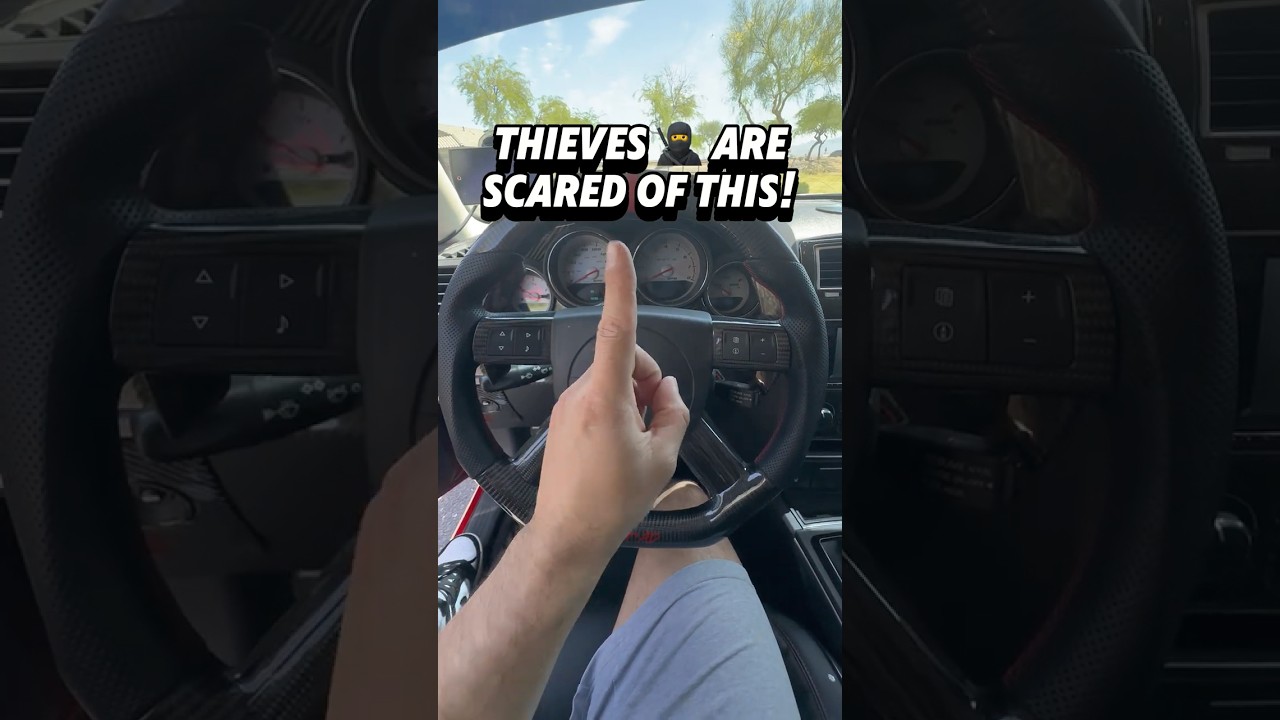 How not to get your SRT vehicle stolen! 😂🤝 #srtdad #srt #shorts #carmemes #lol #dodgecharger #car