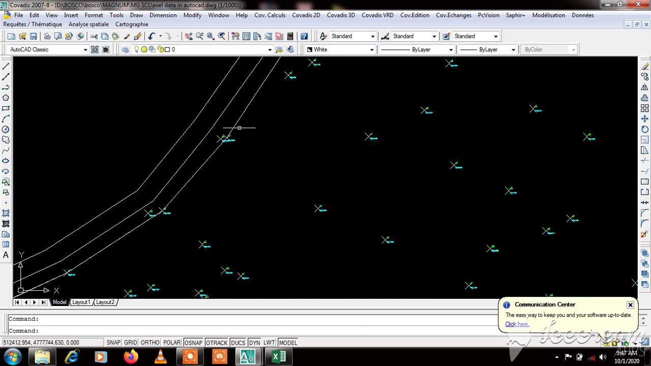 Habillage du plan topo