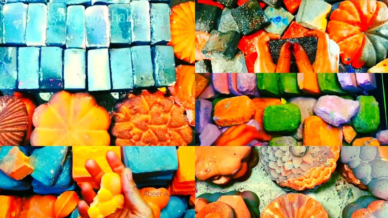 🩶🧡🦧Super Soft Melting Crushes | Dusty Gym Chalk Reforms | SATISFYING| SLEEPAID| ASMR 