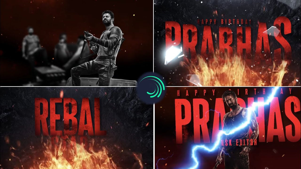Best mass birthday edit for prabhas sir best BGM next level edit easy edit on Alight motion🎥#prabhas