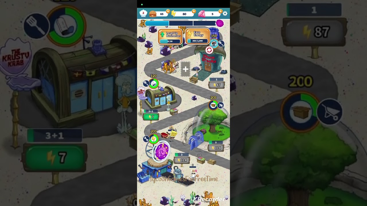 SpondgeBob's Idle Adventures - simulation tycoon idle adventure building businessgame game gameplay