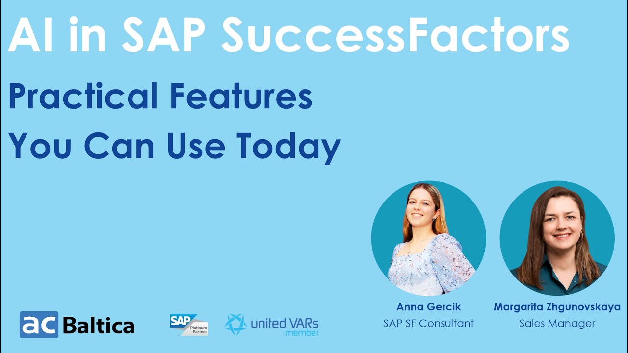 AI in SAP SuccessFactors: Practical Features You Can Use Today