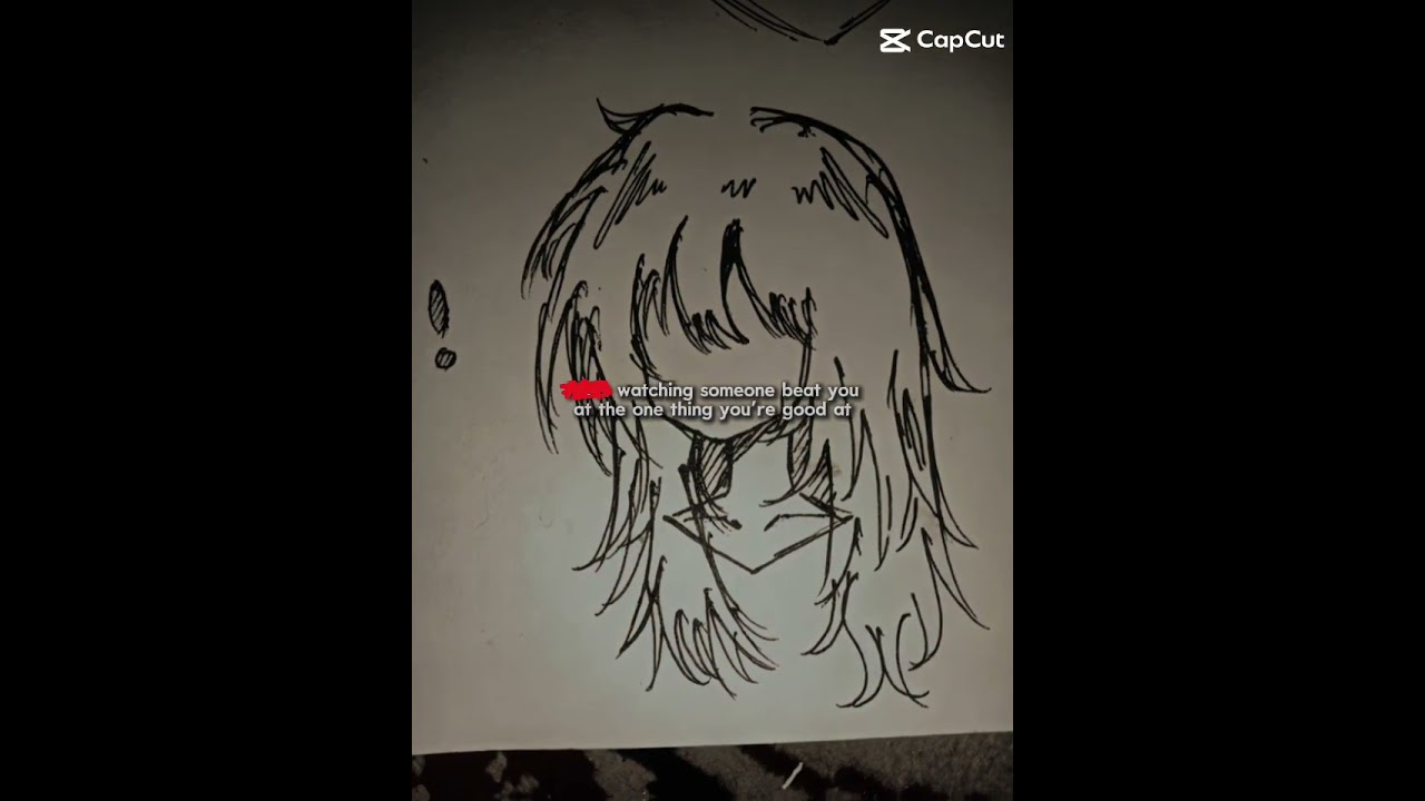 thats how i feel when someone is better then me at drawing bc its the one thing im good at
