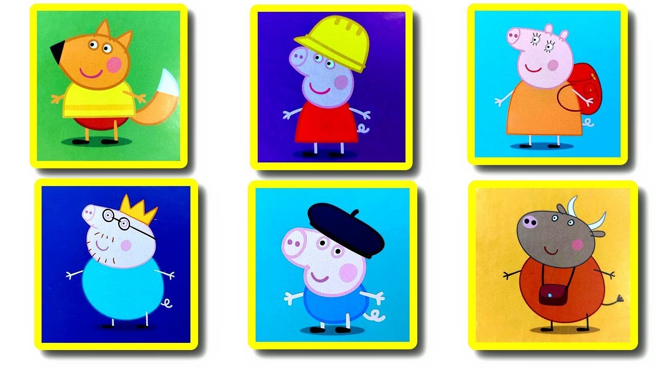 Peppa Pig Memory Game - Learning colors with Peppa Pig