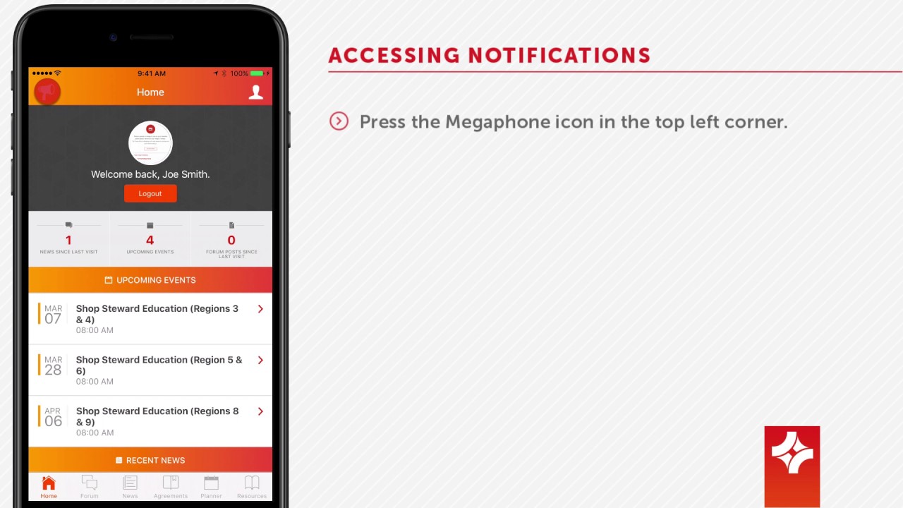 myRNU - How do I access my notifications?