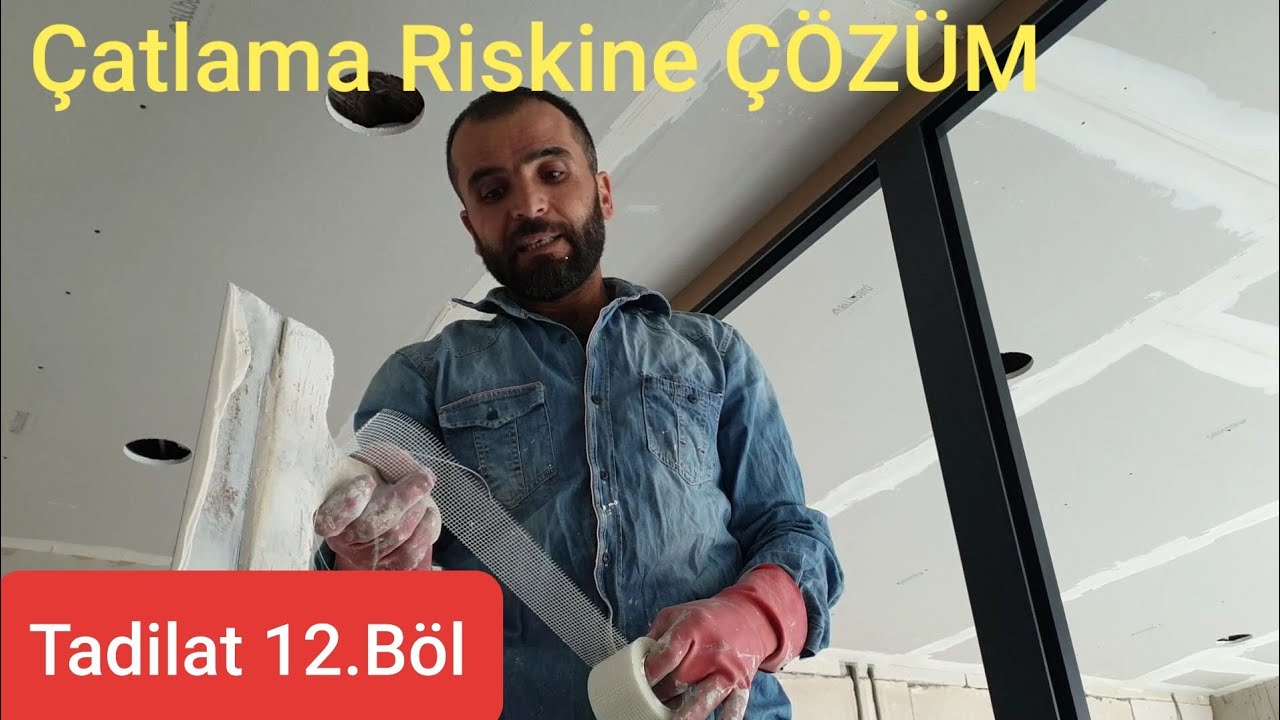 ASMA TAVAN ÇATLAKLATINA ÇÖZÜM |  Tadilat 12.Bölüm | ALÇI NASIL ÇEKİLİR 2.BÖL