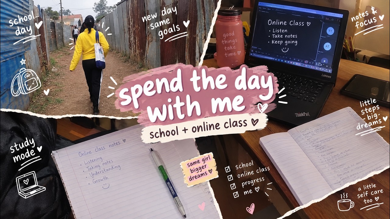 PRODUCTIVE school vlog/school day, morning routine,study motivaton afer school online clas