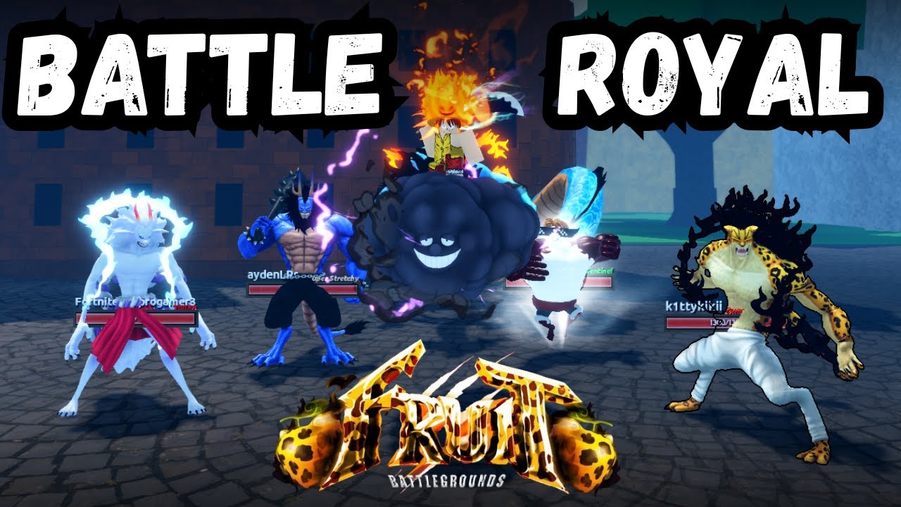 Disaster in Dressrosa Battle Royale In Fruit Battlegrounds... (Roblox)