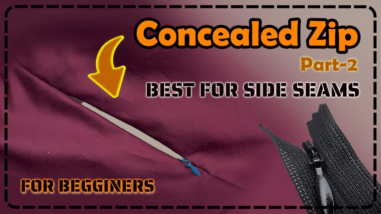 Concealed Zip Attachment: Installing the Smallest Zipper