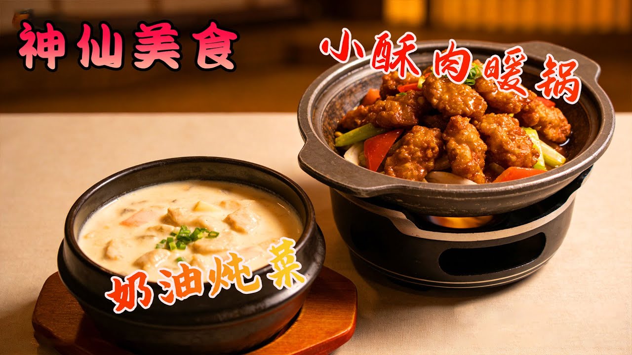 零失敗冬日美食教學！在家做小酥肉暖鍋和濃香奶油燉菜，暖心又暖胃！