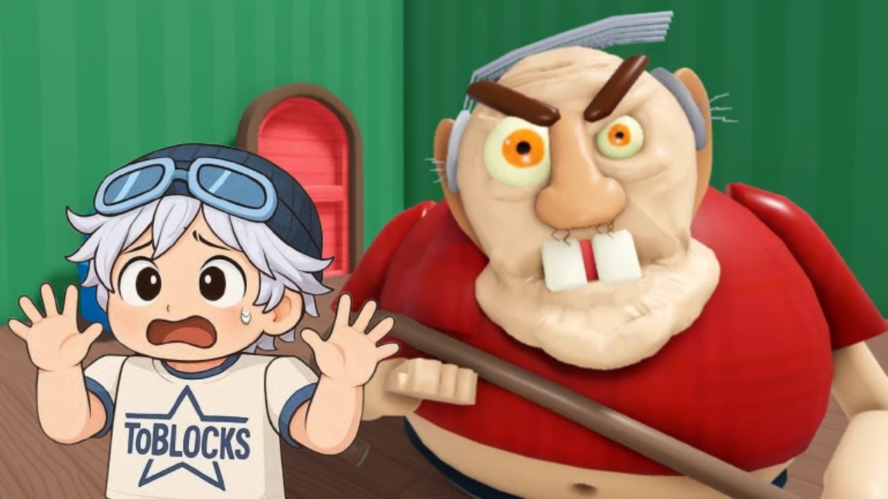 EVIL GRANDPA Is After Me! Roblox Escape