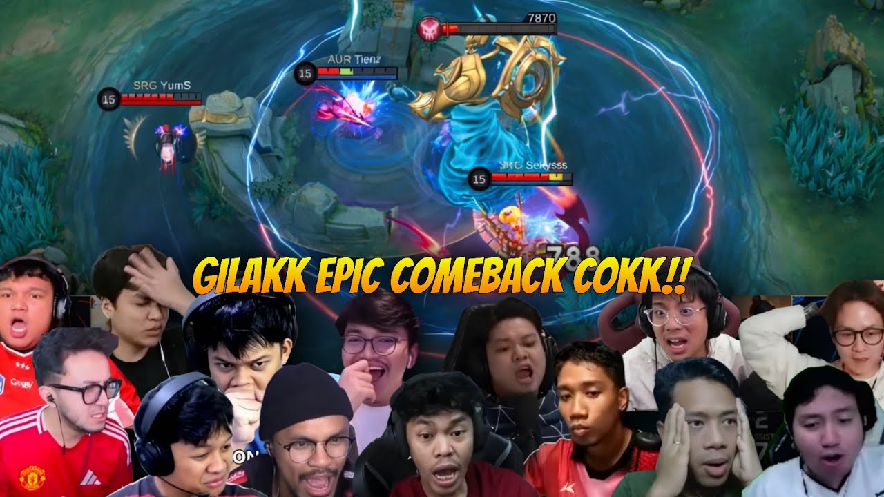 Epic Comeback Srg Vs Aurora Turkey!!! Reaksi Streamers ID dan MY (Match 2)