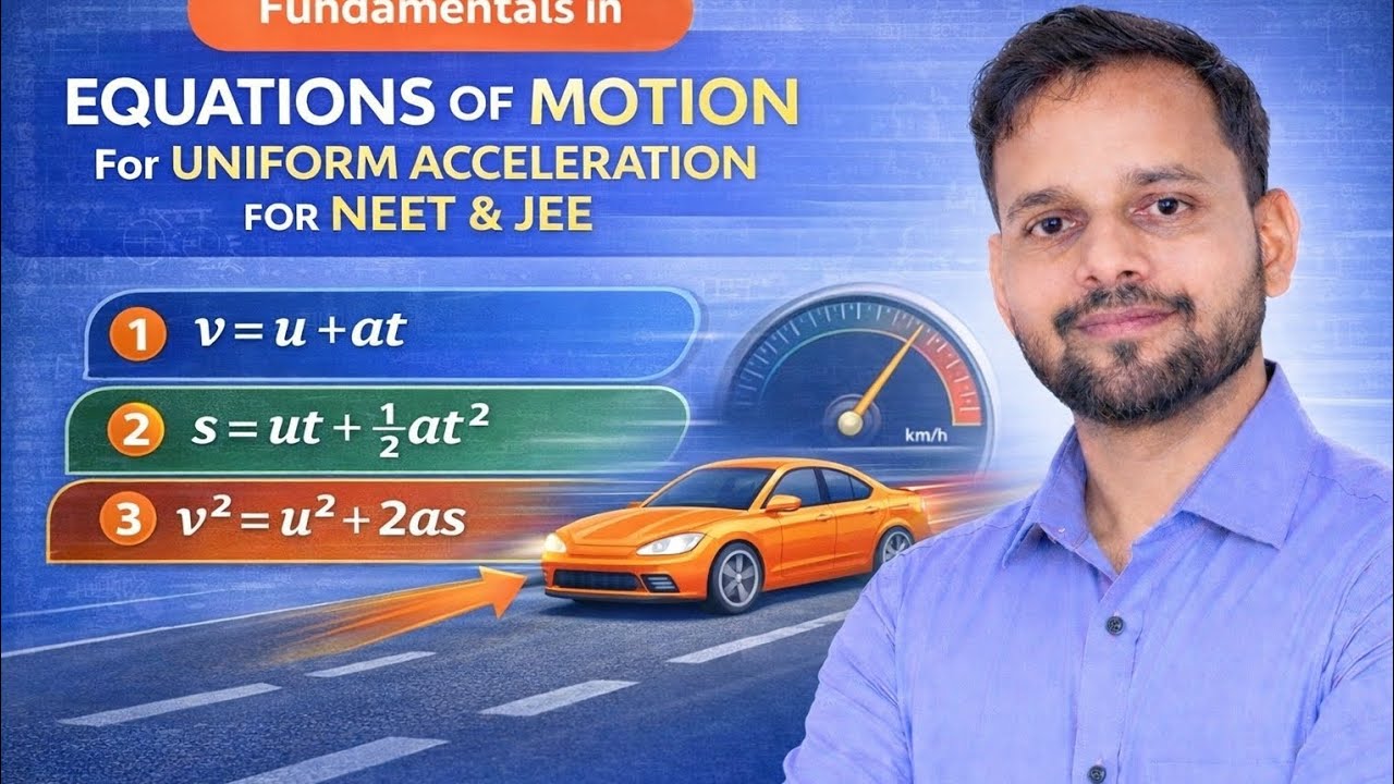 Equation of motion under uniform acceleration | What is the equation of motion under uniform acc💯🔥