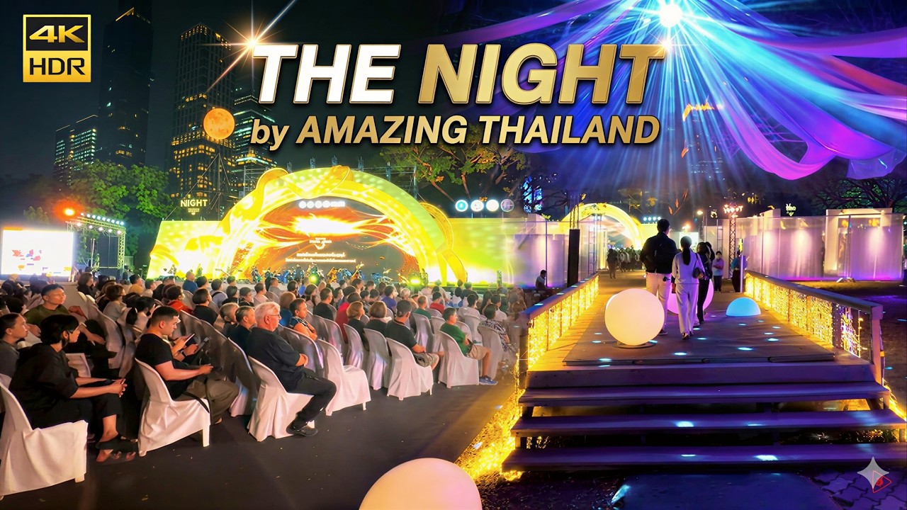 The Night by Amazing Thailand: Silk in the Moonlight at Lumphini Park in Bangkok
