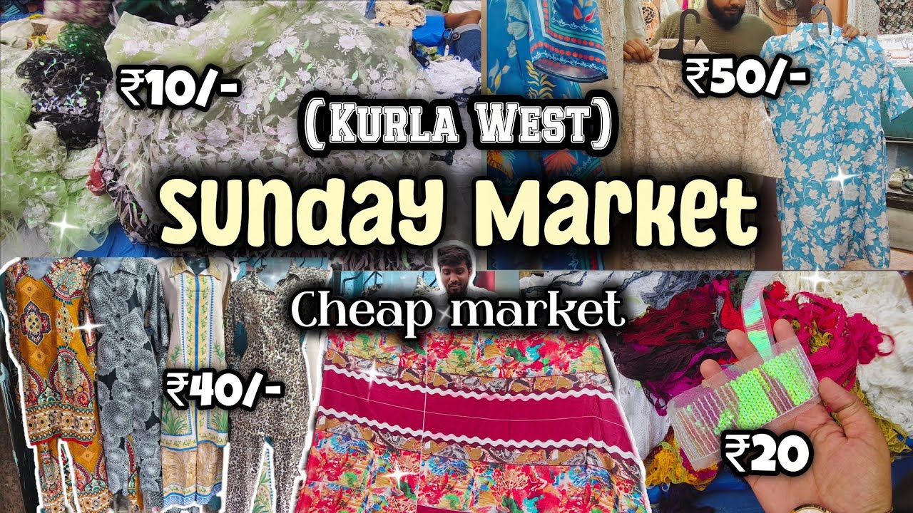 Sunday Market of Kurla✨| Cheapest Market of Mumbai| #explorepage  #shopping#trending 