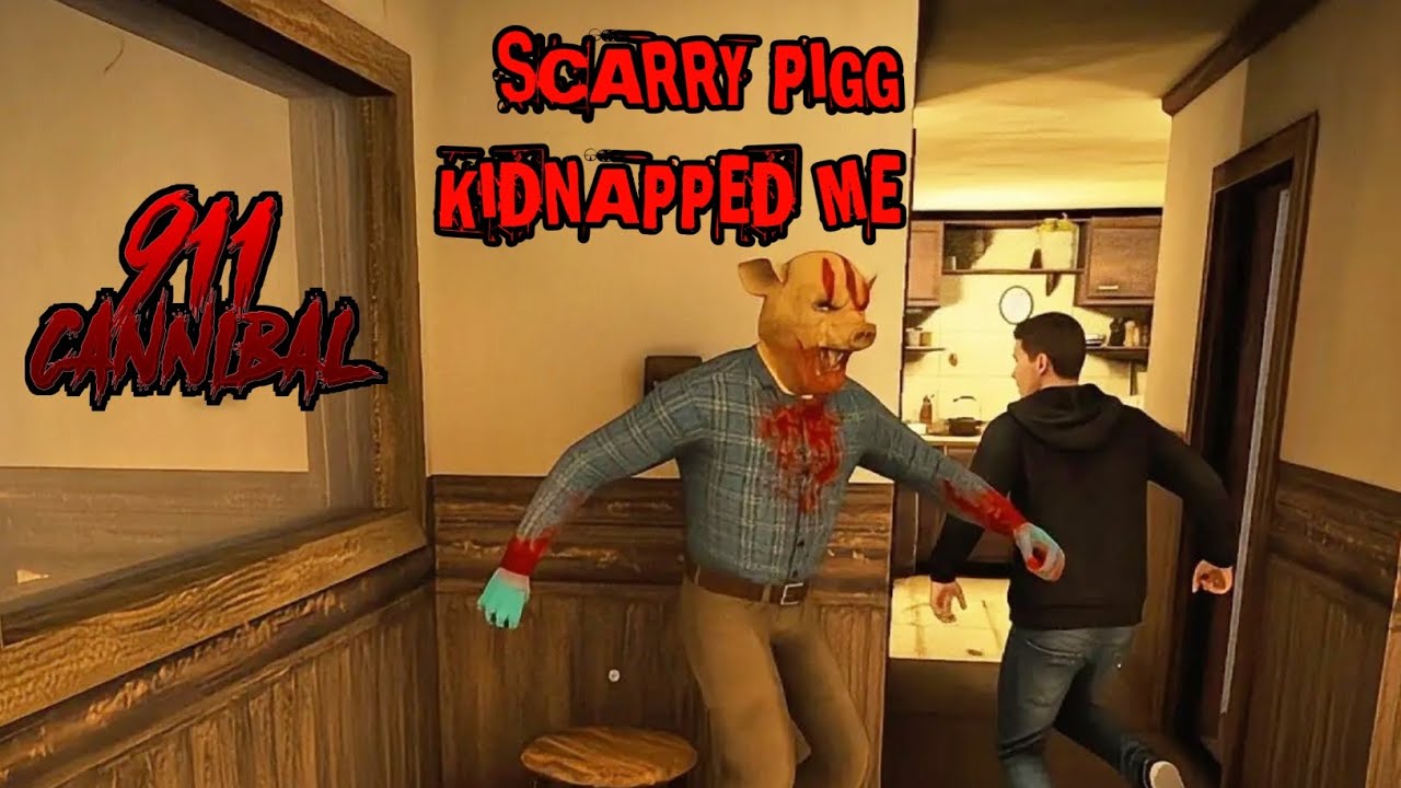 SCARY PIGG MAN KIDNAPPED ME HOW CAN I ESCAPE 911 CANNIBAL GAMEPLAY