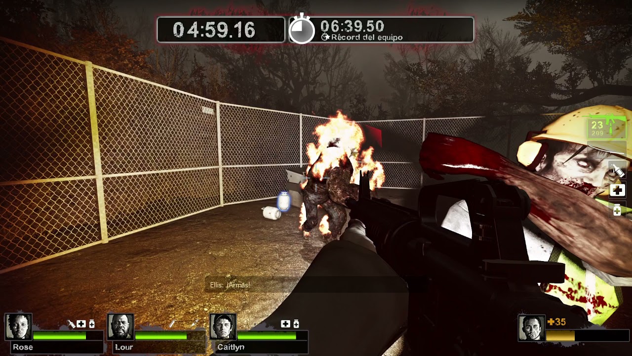 Left 4 Dead 2 - Supervivencia - Medalla de oro - El diluvio, Campo de caña.