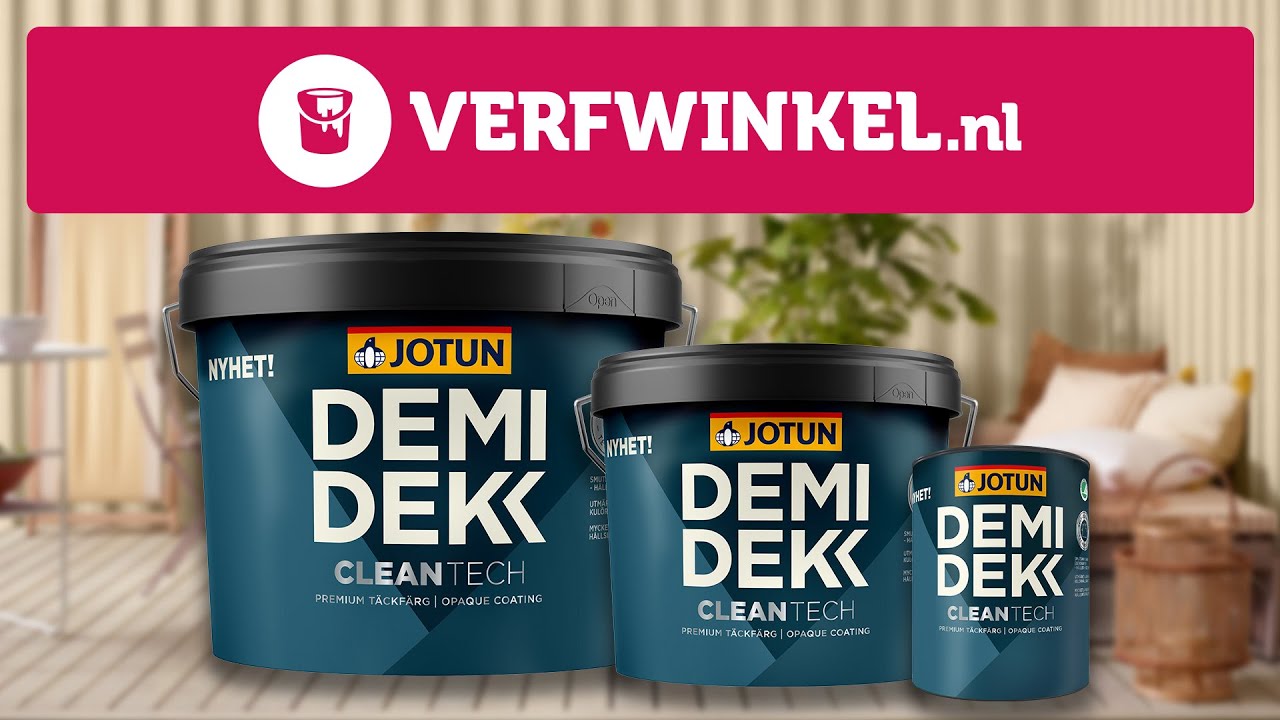 Jotun Demidekk Cleantech - Extreem duurzaam dekkende beits voor buiten | Verfwinkel.nl