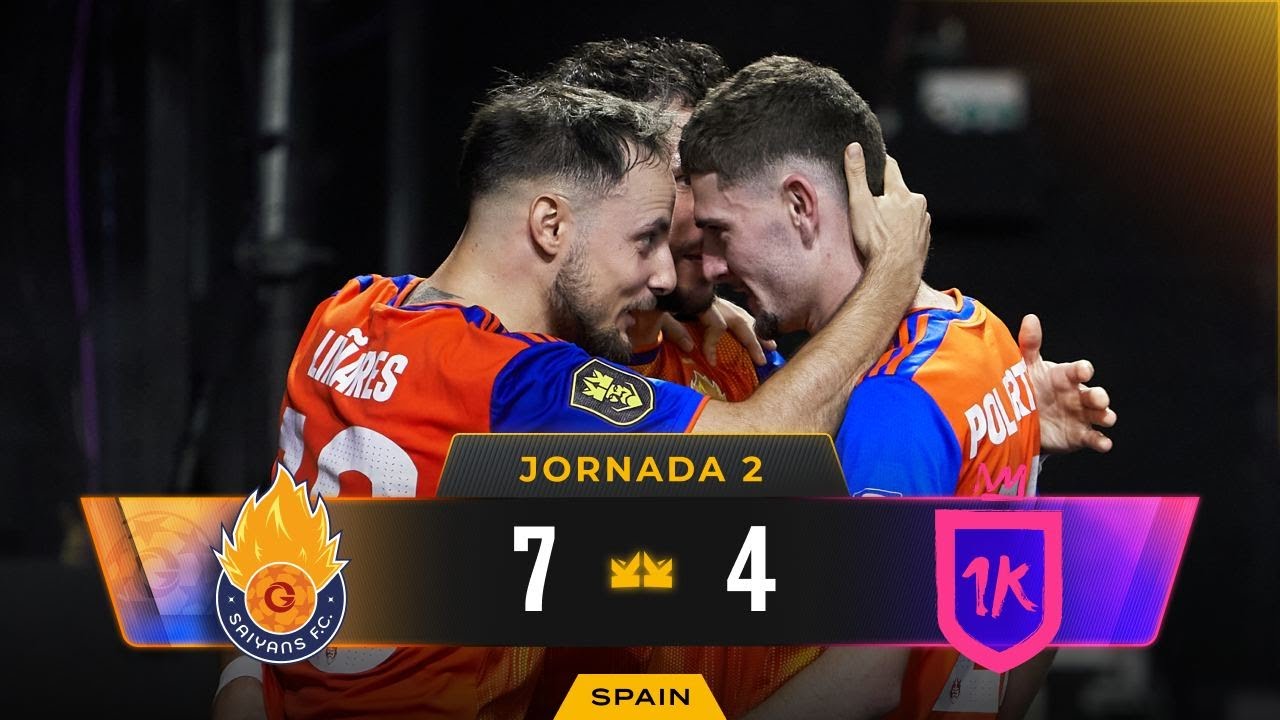 Saiyans FC de THEGREFG VS 1K FC de IKER CASILLAS | Partido completo Jornada 2 (7-4)