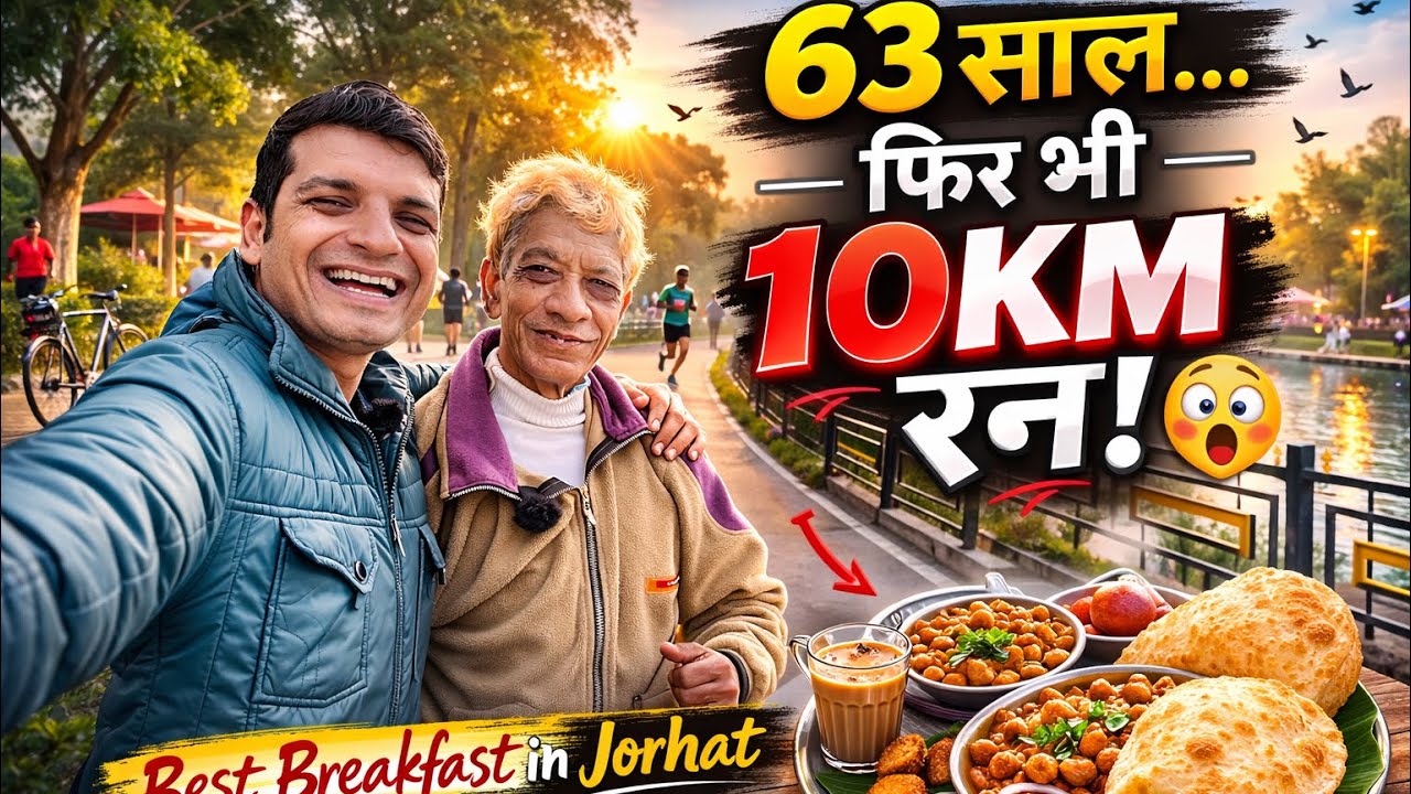 Jorhat Morning Vlog | Famous Kalpana Restaurant Breakfast | 63 साल के सुपर फिट अंकल