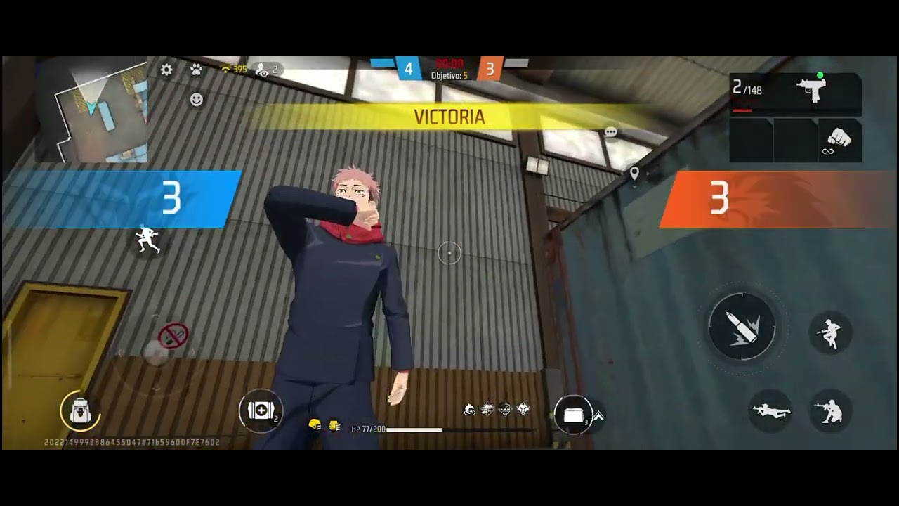 Jugando free fire