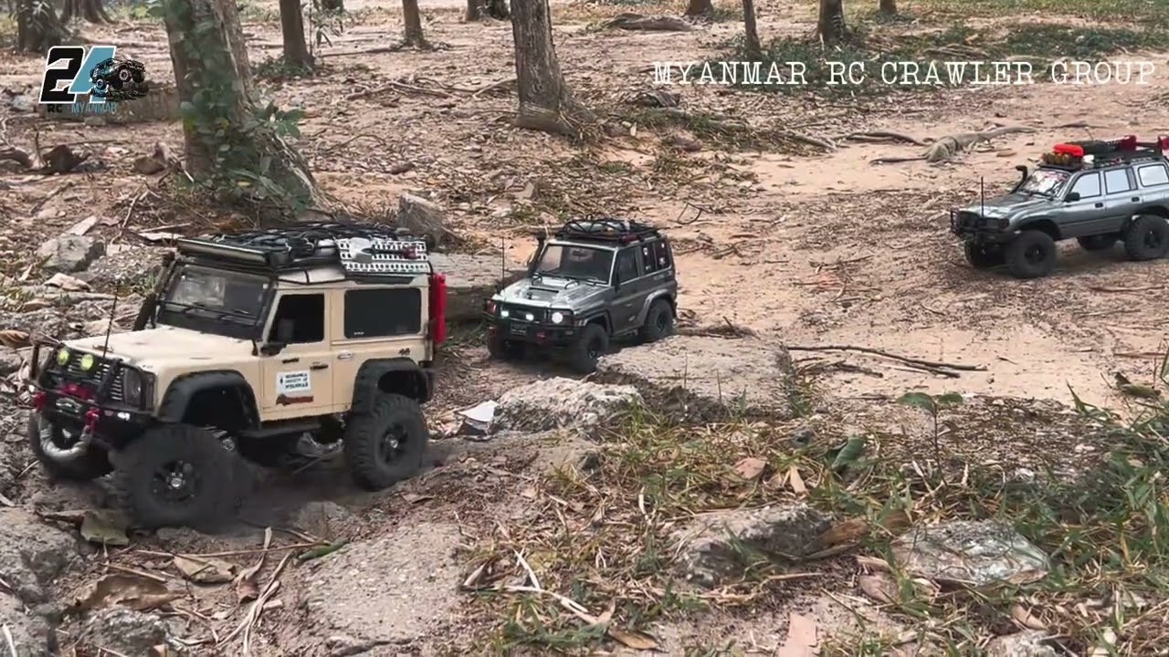 Traxxas Trx4 , RGT , FMS , RC4wd , Redcat & HBracing crawlers are in action.