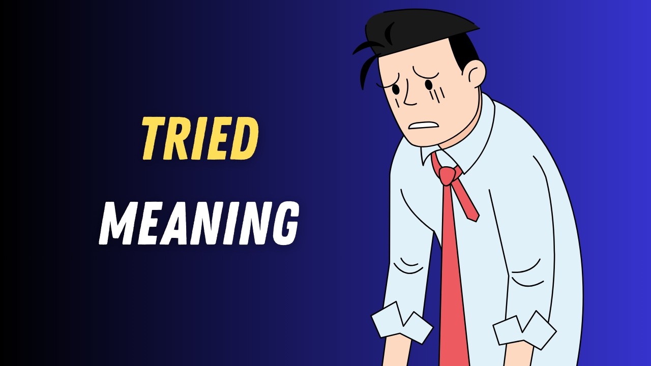 Tried Meaning in English | Tried Explained Simply with Examples