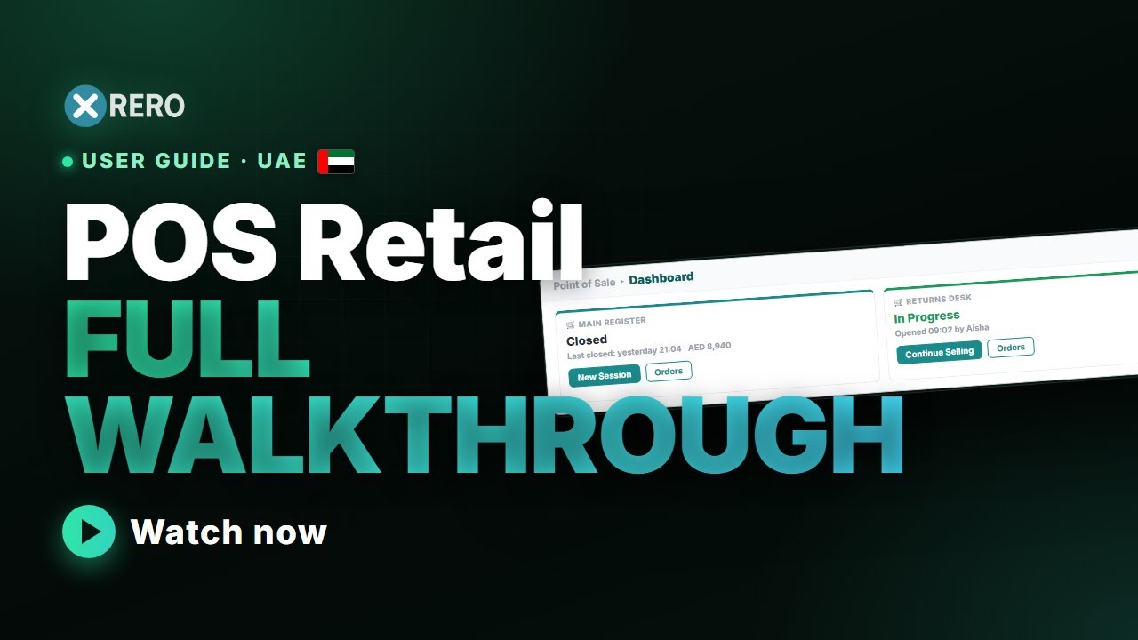 Retail POS System for the UAE &mdash; VAT-Compliant & Arabic | Xrero