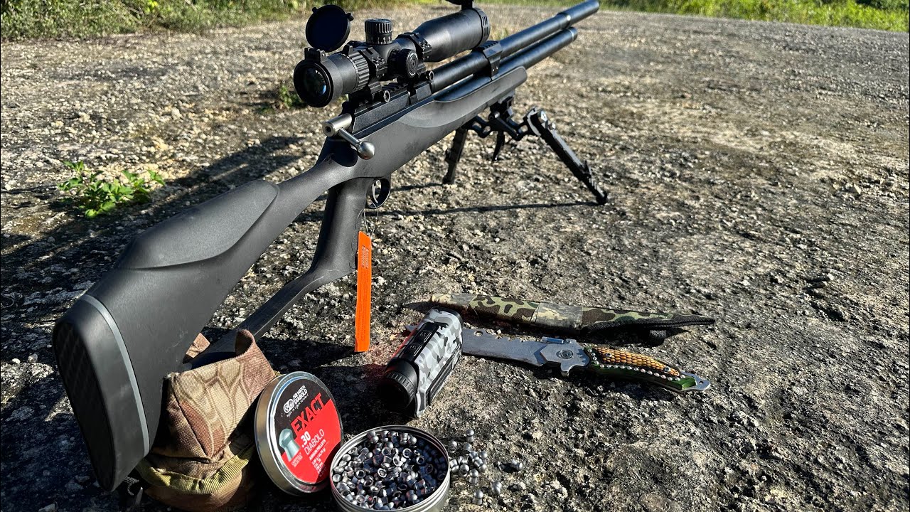 REVIEW AL (snowpeak m25 cal.30) A LOS 80 MTROS  TIRANDO 1032 FPS CON JSB 44.75g
