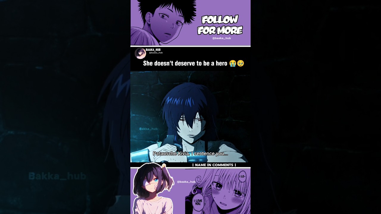 Kivia na to nie zasługuje 😖😭 [Skazany na bycie bohaterem] #anime #baakahub #kr&oacute;l #kivia#zdrada