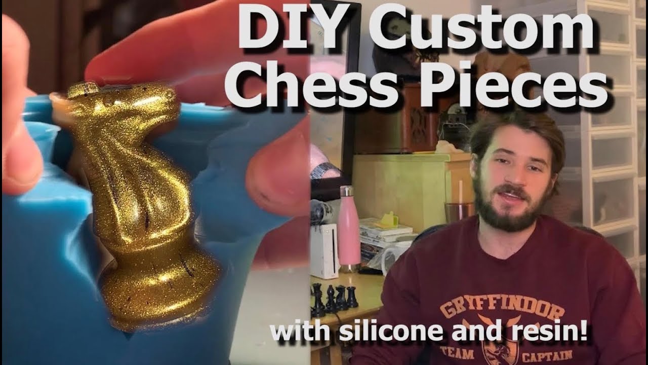 Custom Chess Pieces! DIY with silicone and resin!