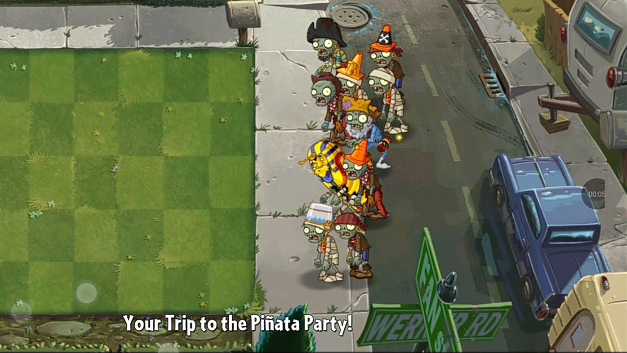 PVZ2 Piñata Party ~ Swarm vs Threepeater and Lightning reed