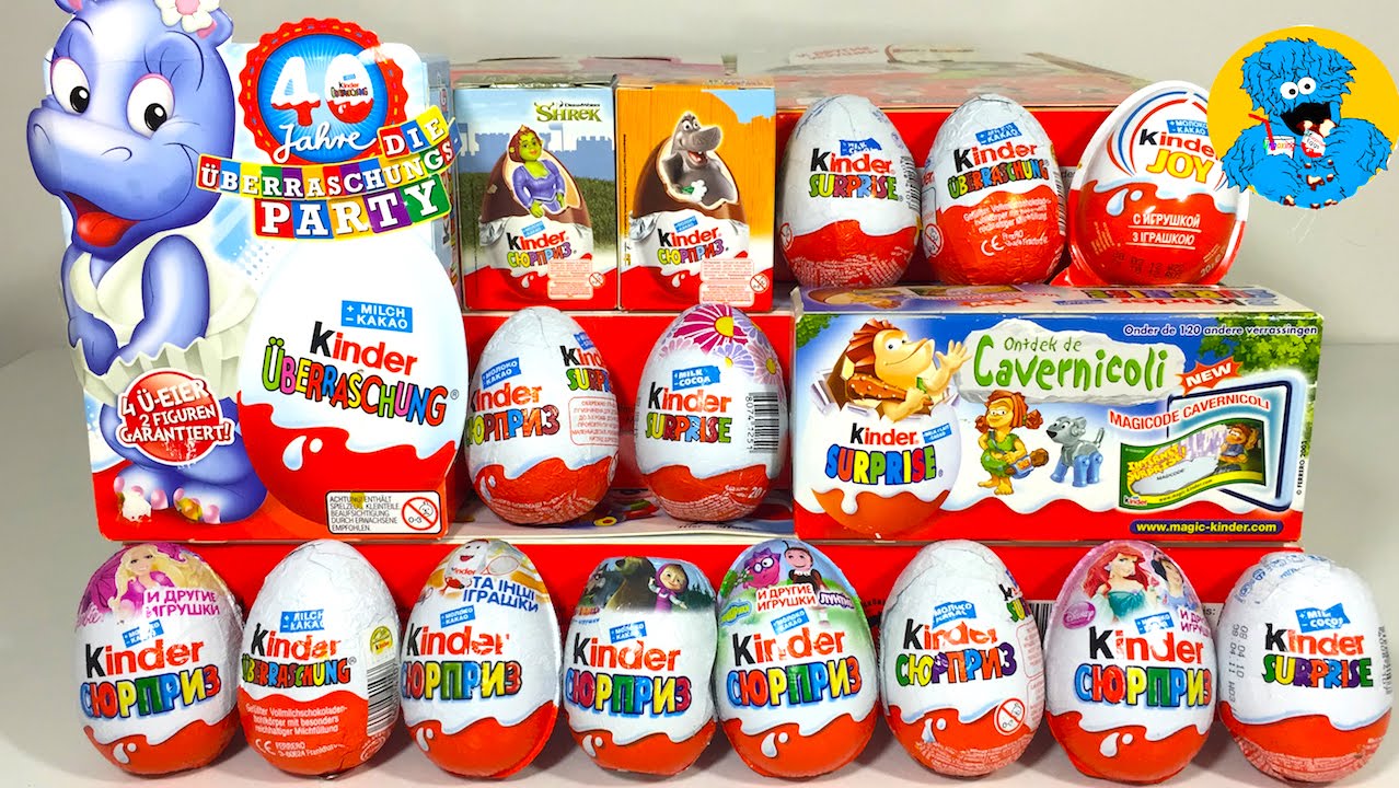 Unboxing Collection of Surprise Eggs.Мега Обзор Коллекции Киндеров с Сюрпризами