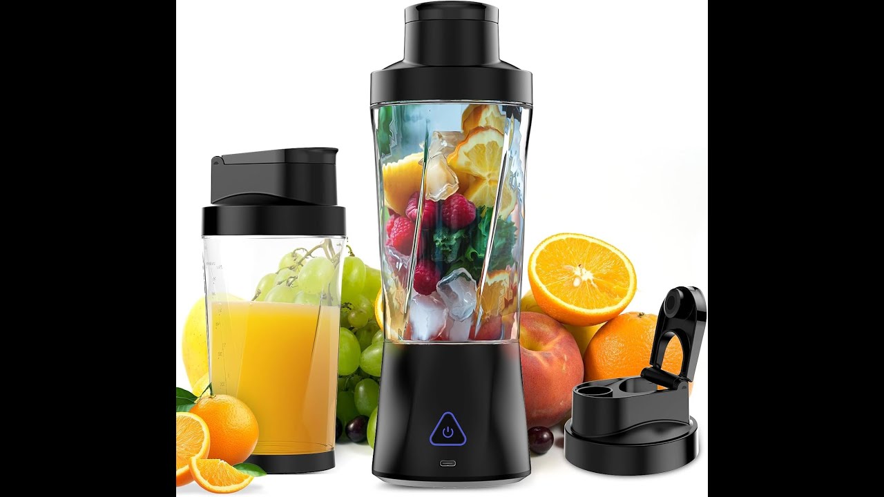 Portable Blender, 360W Personal Blender for Shakes and Smoothies for Kitchen, 24 Oz BPA Free