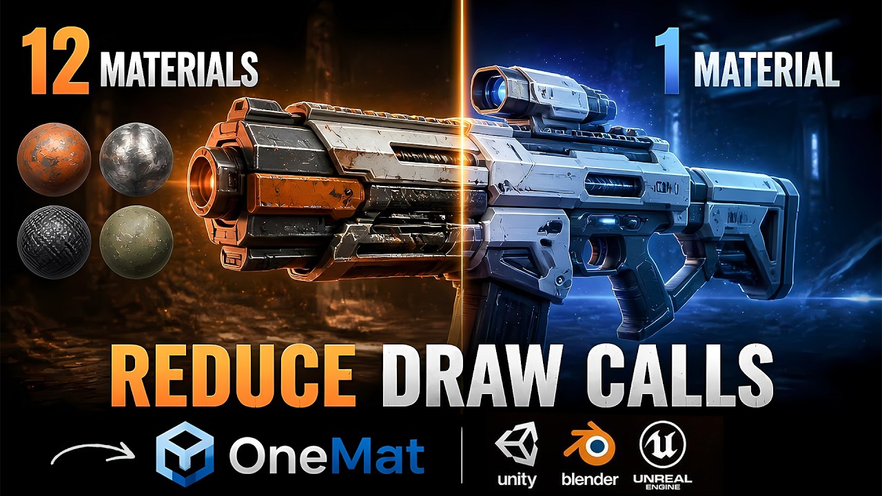 Reduce Draw Calls Instantly | Convert Multiple Materials into One | Game Development Tools