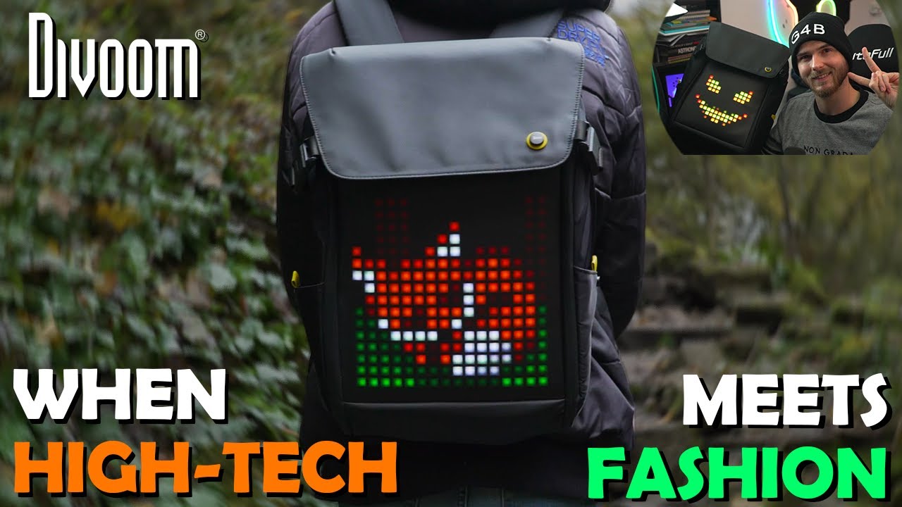 Pixel Art Meets High-Tech Fashion | Divoom Pixoo Backpack-M Review & Unboxing #ad