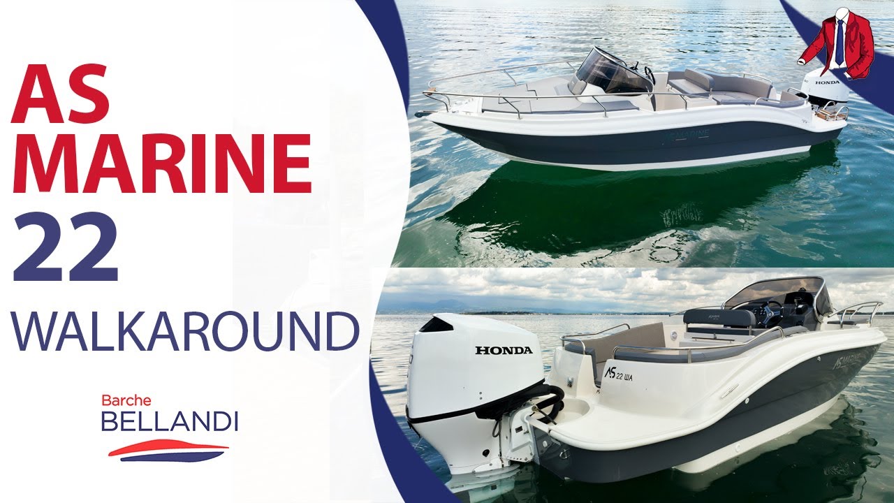 AS MARINE 22 Walkaround / Recensione completa e test di velocità sul Lago di Garda / Barche Bellandi