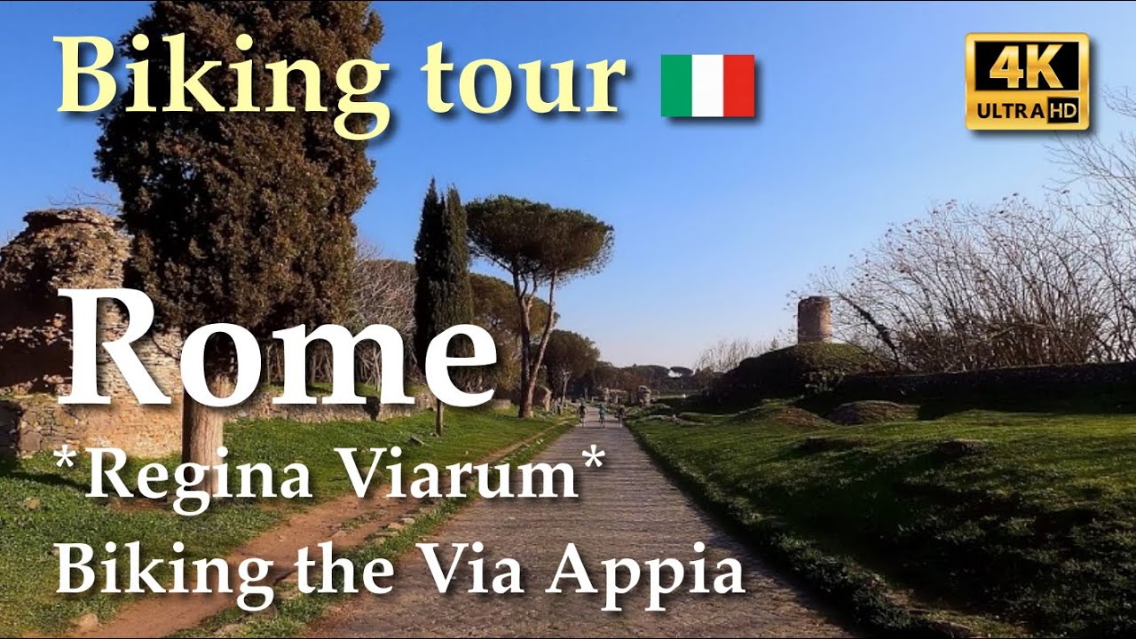*OLD VERSION*! Rome | Biking the Via Appia Antica - Appian Way, Italy【Biking Tour】4K