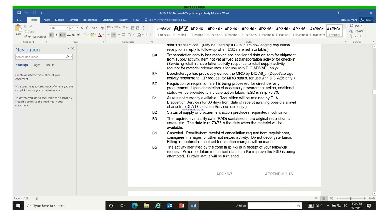 GCSS ARMY - Understanding ZPROSTAT (Order Status Report)