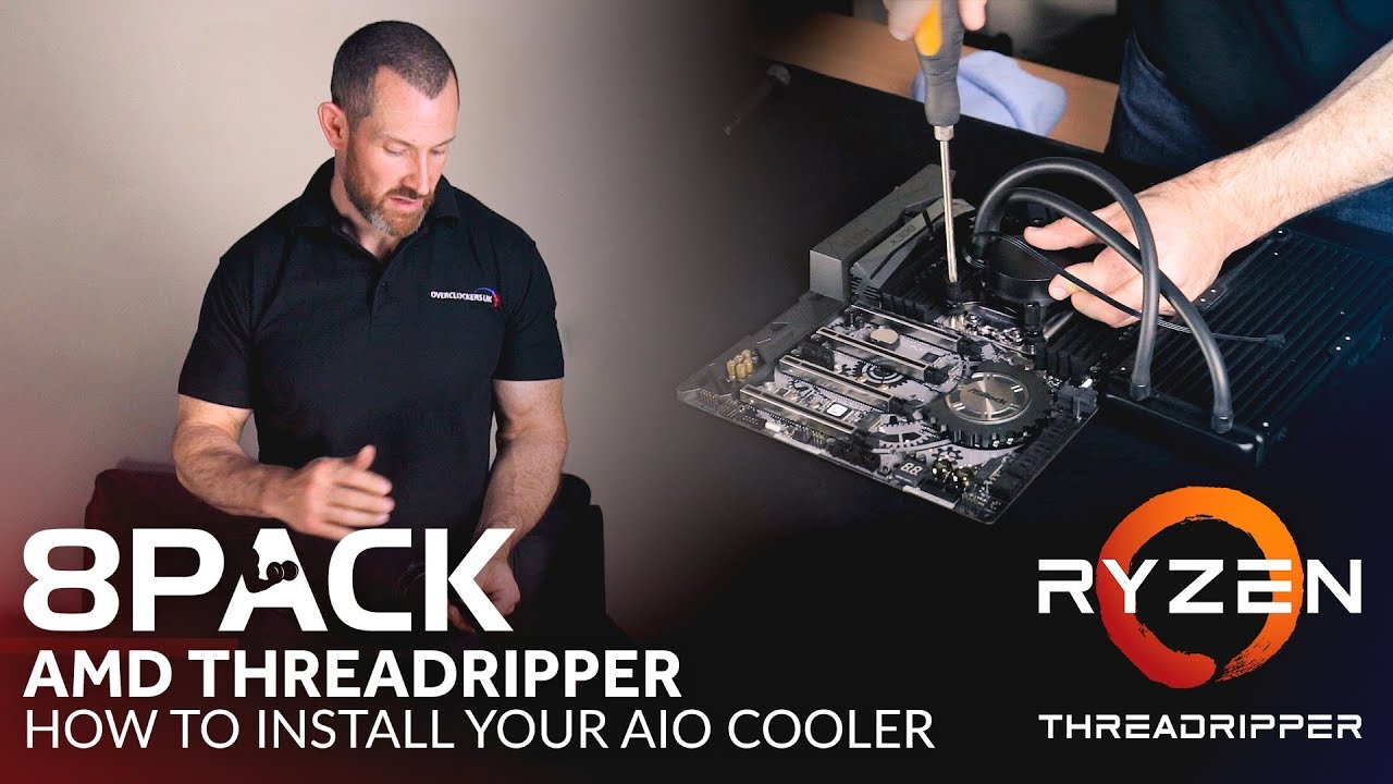 8Pack - how to install an AIO cooler with AMD threadripper!