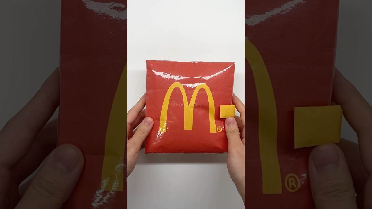 🍔McDonald&rsquo;s Squishy Book! 맥도날드 스퀴시북 #shorts #papercraft