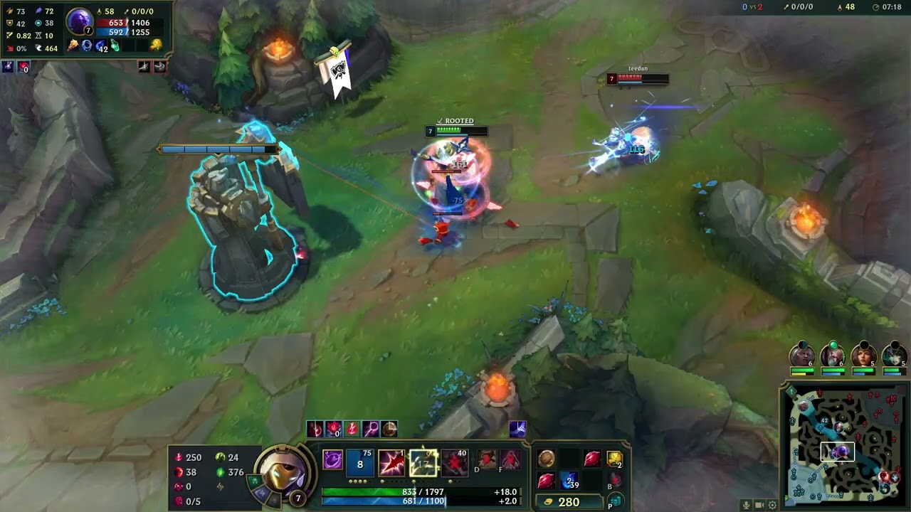 late game kassadin imposes his will on the enemy team