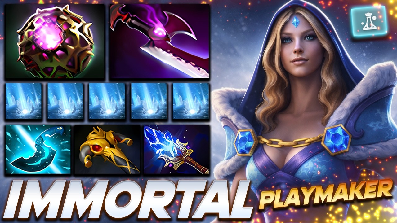 Crystal Maiden Playmaker Action - Dota 2 Pro Gameplay [Watch & Learn]